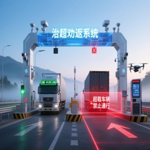 高速公路治超入口劝返系统,入口劝返治超系统,整车式计量治超系统
